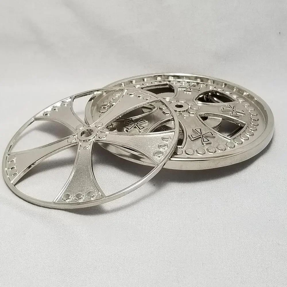 Belt‎ Buckle Bottle Opener Spinner Wheel Spin Spinning Round Heavy Two-Piece